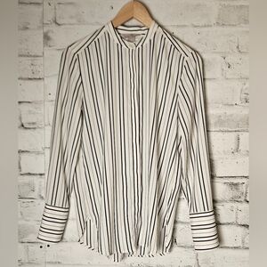 H&M Striped White and Black Women's Shirt